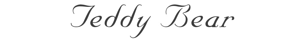 teddy-bear-font